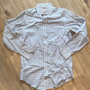 BROOKS BROTHERS Vintage Blue Plaid Long Sleeve Collared Button Down